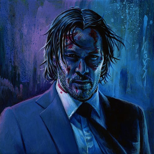 "Keanu World Order" - 5" x 5" limited edition gicleé set of 3