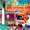 Greeting Cards Quirky Transport Set of 4 