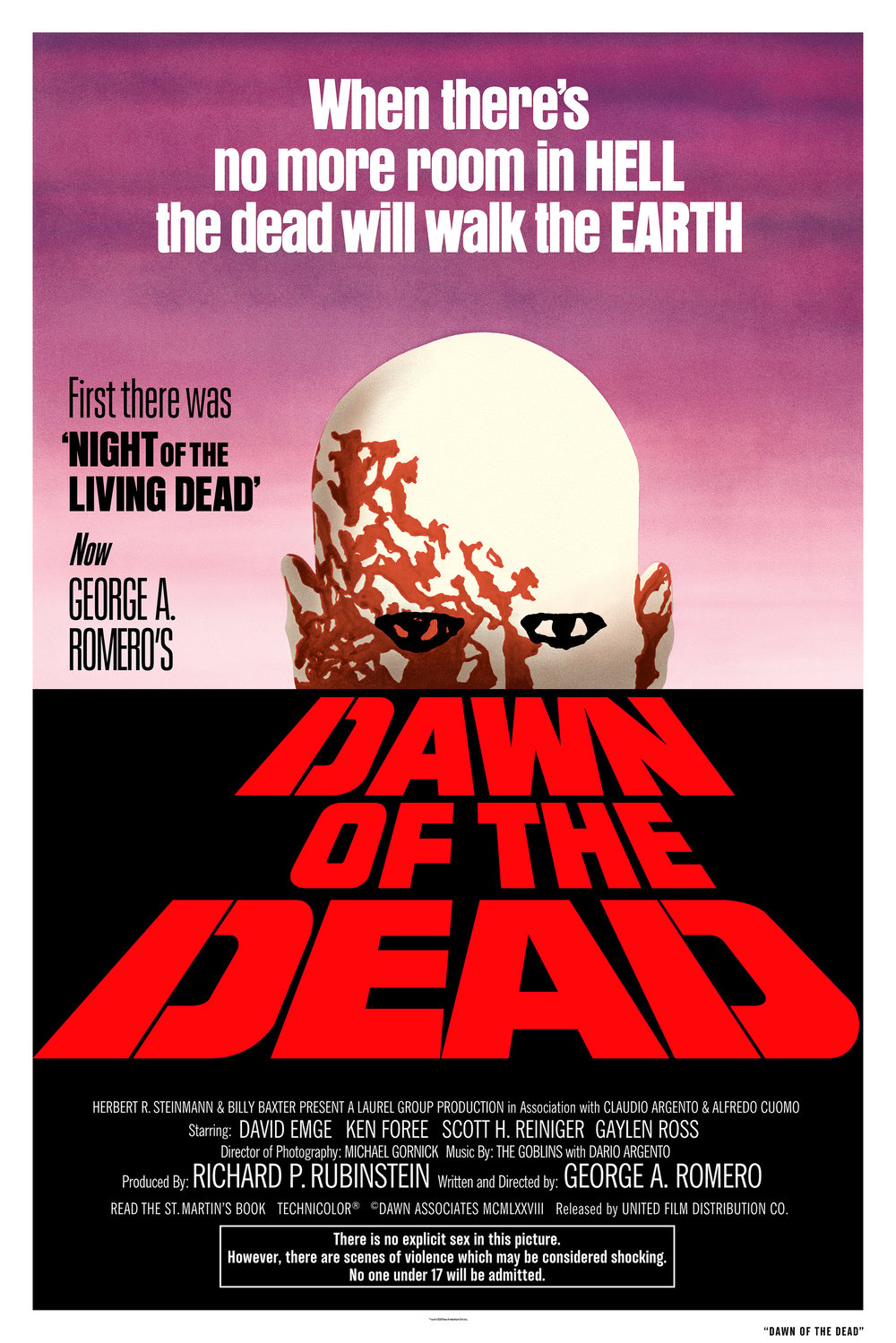 "Dawn of the Dead" 24" x 36" limited AP edition screen print