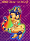 Egyptian Cat - Iridescent Vinyl Sticker