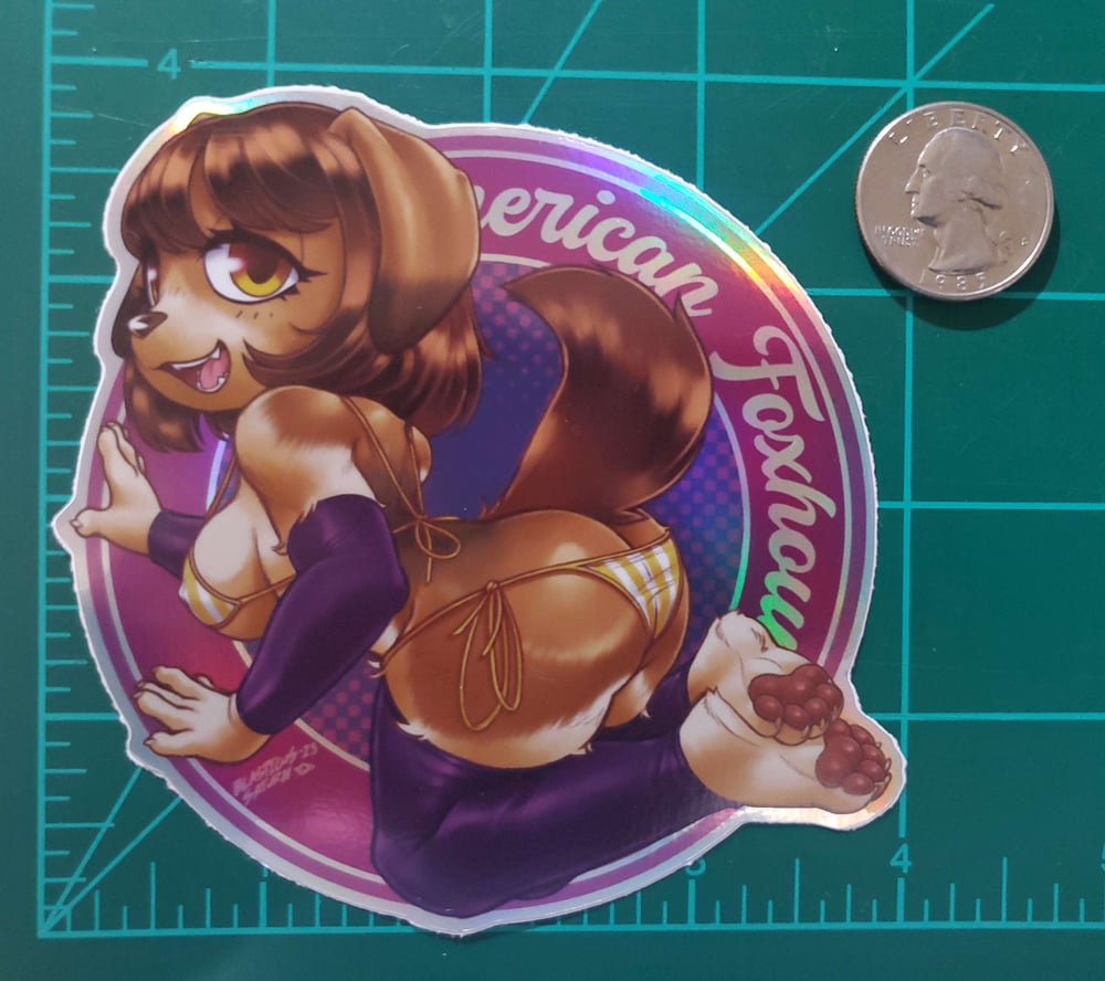 American Foxhound - Iridescent Vinyl Sticker