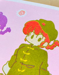 Image 3 of Ranma-Chan Risograph Print