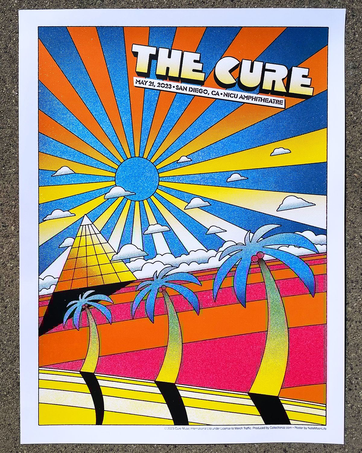 The Cure • San Diego 2025 • Screen Printed Posters Gonz Art