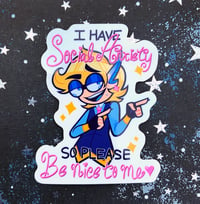 Image 3 of "I Have Social Anxiety" Sticker