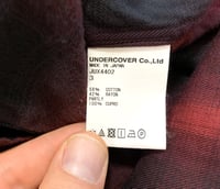 Image 5 of John Undercover 2019aw undercoverism rayon plaid shirt, size 3 (M)