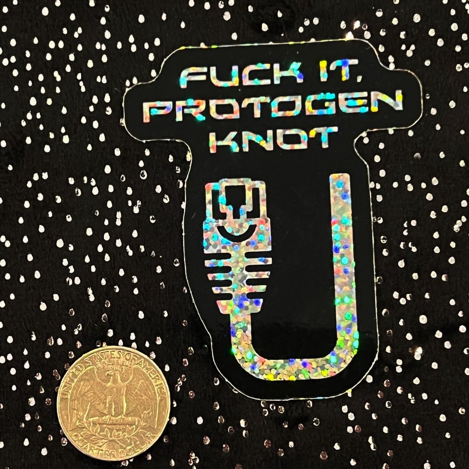 Image of Glitter Sticker: Protogen Knot