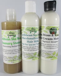 Image 1 of Sea Moss Hair Care Bundle, 3 Step Natural Hair Products,  Herbal Hair Products