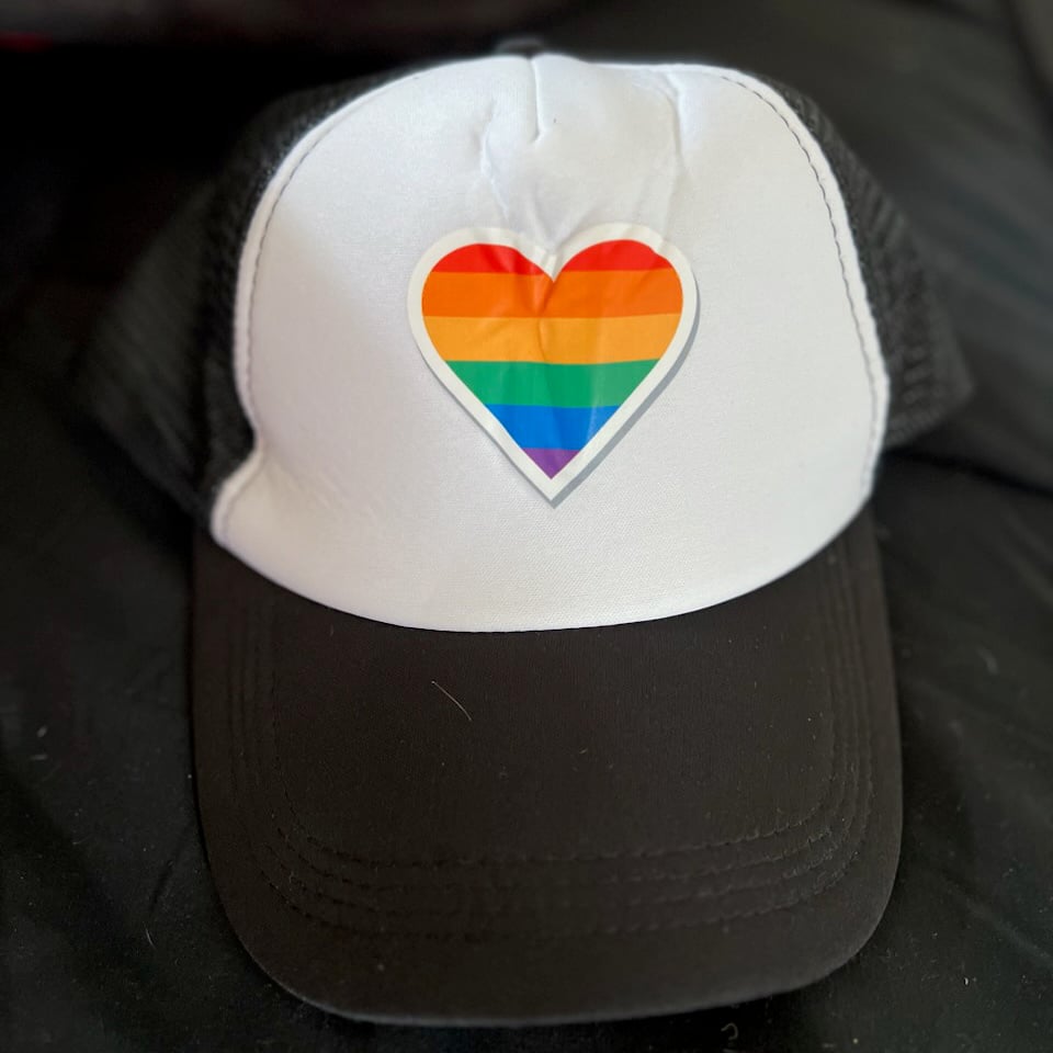 Worn Pride Heart Hat + Free Signed 8x10