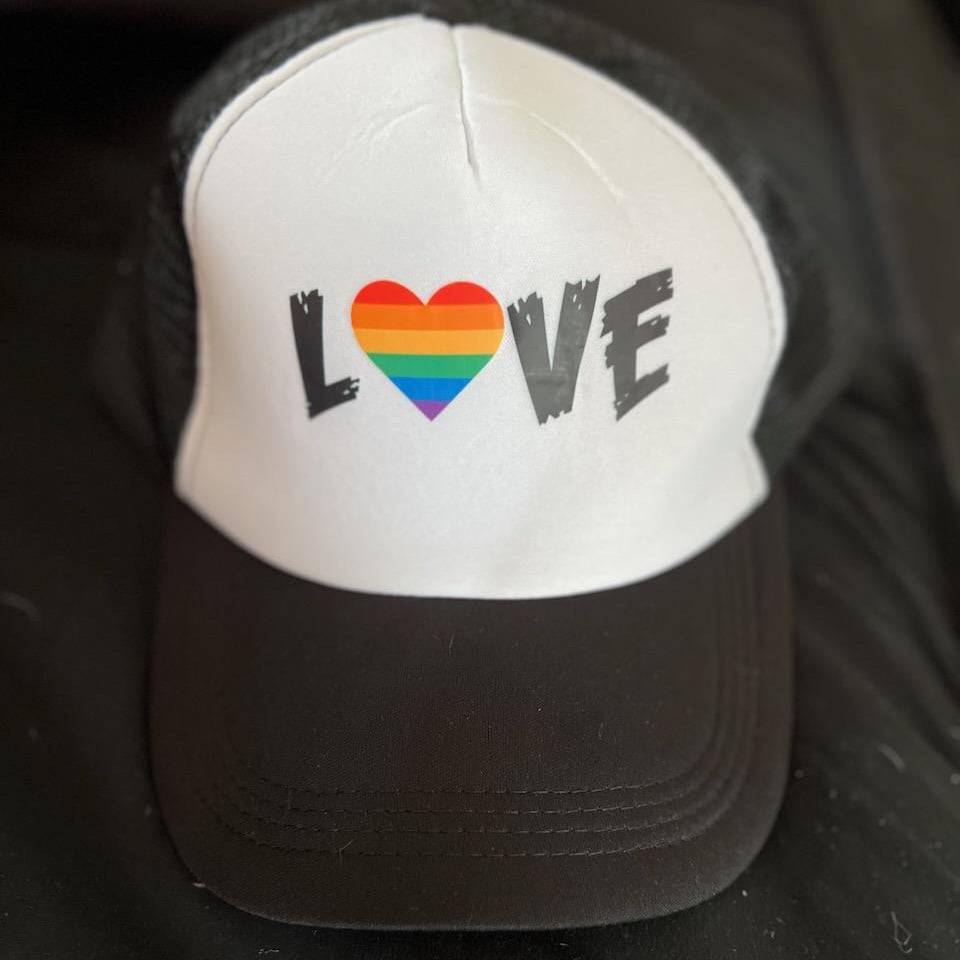 Worn Pride LOVE Hat + Free Signed 8x10