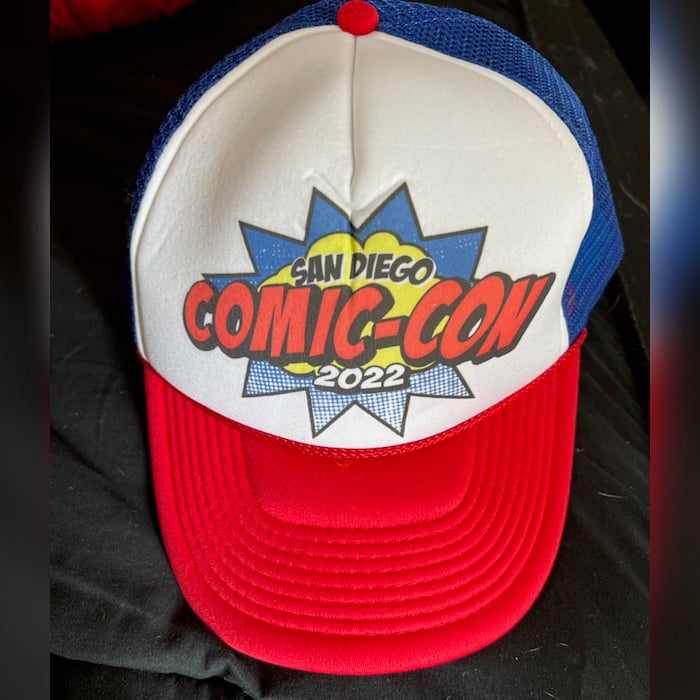  Worn San Diego Comic Con 2022 Red Hat + Free Signed 8x10