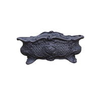 Matte Black Cast Iron Planter