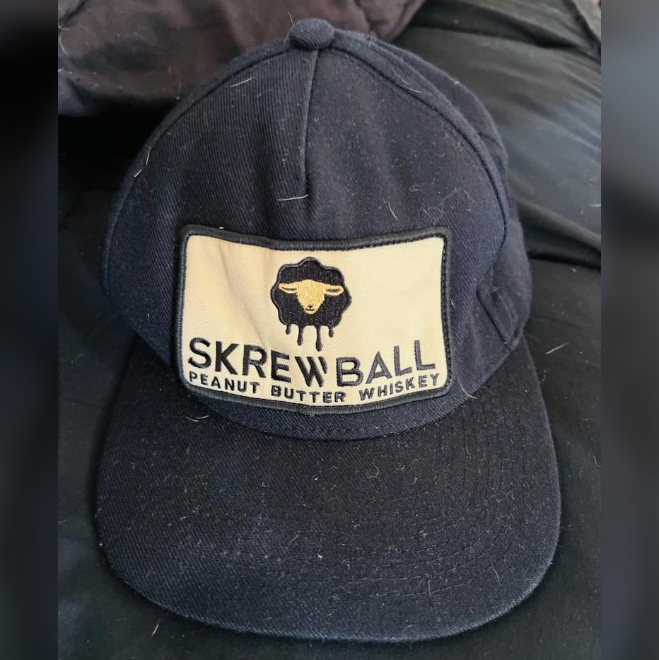 Worn Skrewball Peanut Butter Whiskey Hat + Free Signed 8x10