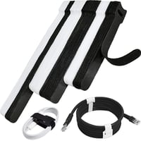70pcs Computer Cable Ties, Wire Ties, Cord Ties Reusable for Electronics, Hook and Loop Microfiber C