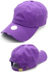 Image 1 of Blank Vintage Destressed Cotton Low Profile Dad Hat
