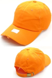 Image 5 of Blank Vintage Destressed Cotton Low Profile Dad Hat