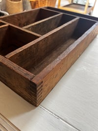 Image 1 of Vintage Divided Box /Tray / Display Shelf