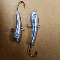 Image 2 of Vertical Jigging Minnow Mold ( 6 cavity ) Size: 1/4 and 3/8 oz Combo Mold ( Kit 100 )