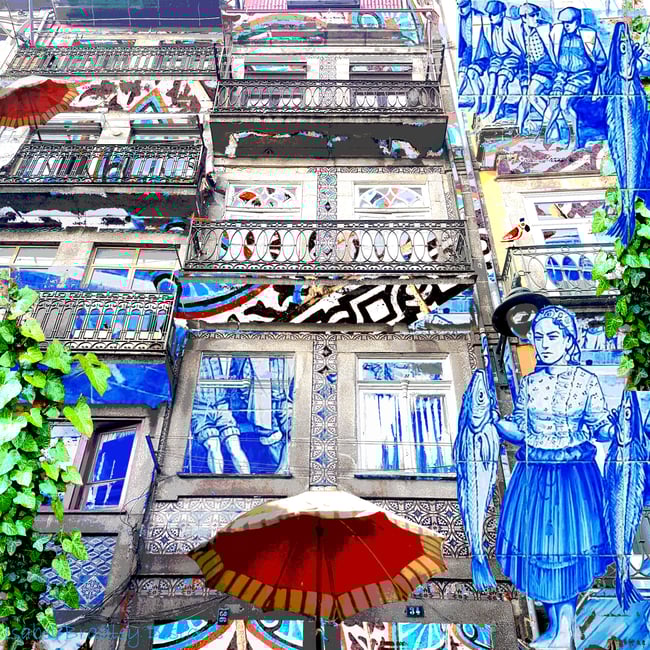 Greeting Cards Portuguese & Venetian Set of 4 