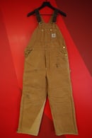 Image 1 of (38x30) Lined Carhartt Overalls