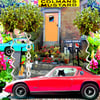 Greeting Cards Sporty Cars Set of 4 