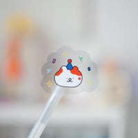 Party cat sticker