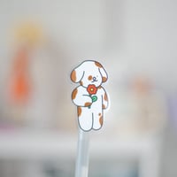 Flower doggo sticker