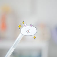 Sparkly cat sticker