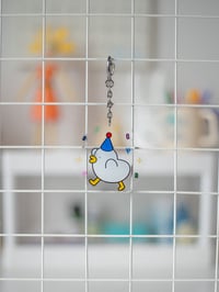Image 1 of Party duck keychain