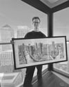 London View From Canary Wharf Panoramic Series Limited Edition of 200 Signed 110cm x 55cm