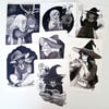 Witches & Familiars - Artic hare, Kestrel, Goat, Elk, Sugar Glider, Owl & Cockatoo - Originals
