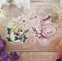 Botanical Dragons - Matte Vinyl Stickers - Volume 2