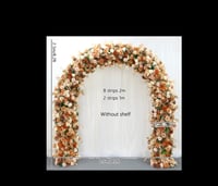 Image 4 of Flower row fall colors / burn orange, nude , gold  100cm and 200cm 