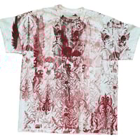 Image 1 of "Chaotic" 1 of 1 Red All Over Print Tee