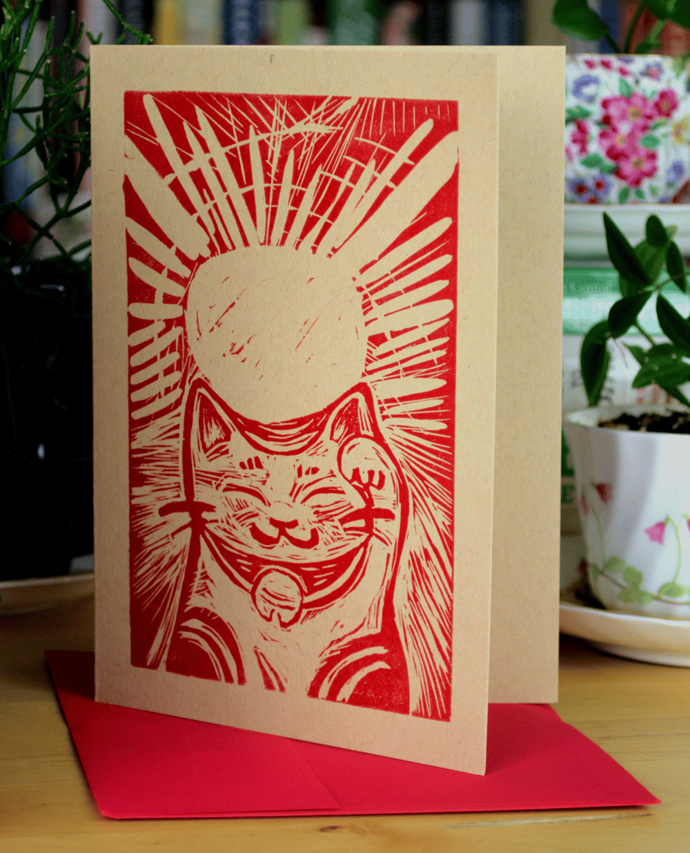 Image of LAST CALL - Lucky Cat A7 card