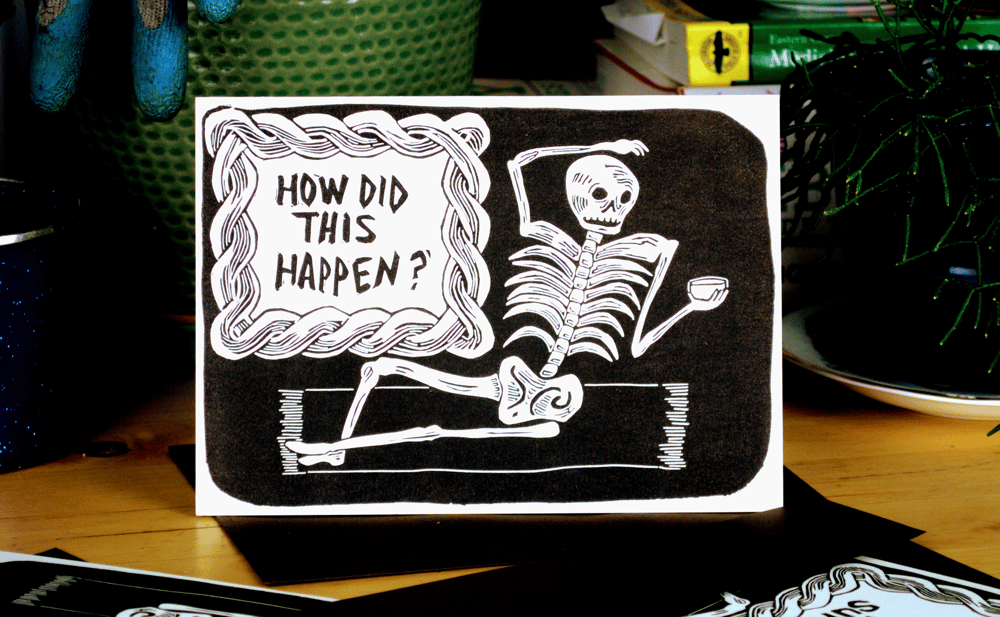 Image of Reclining Skeleton A7 card