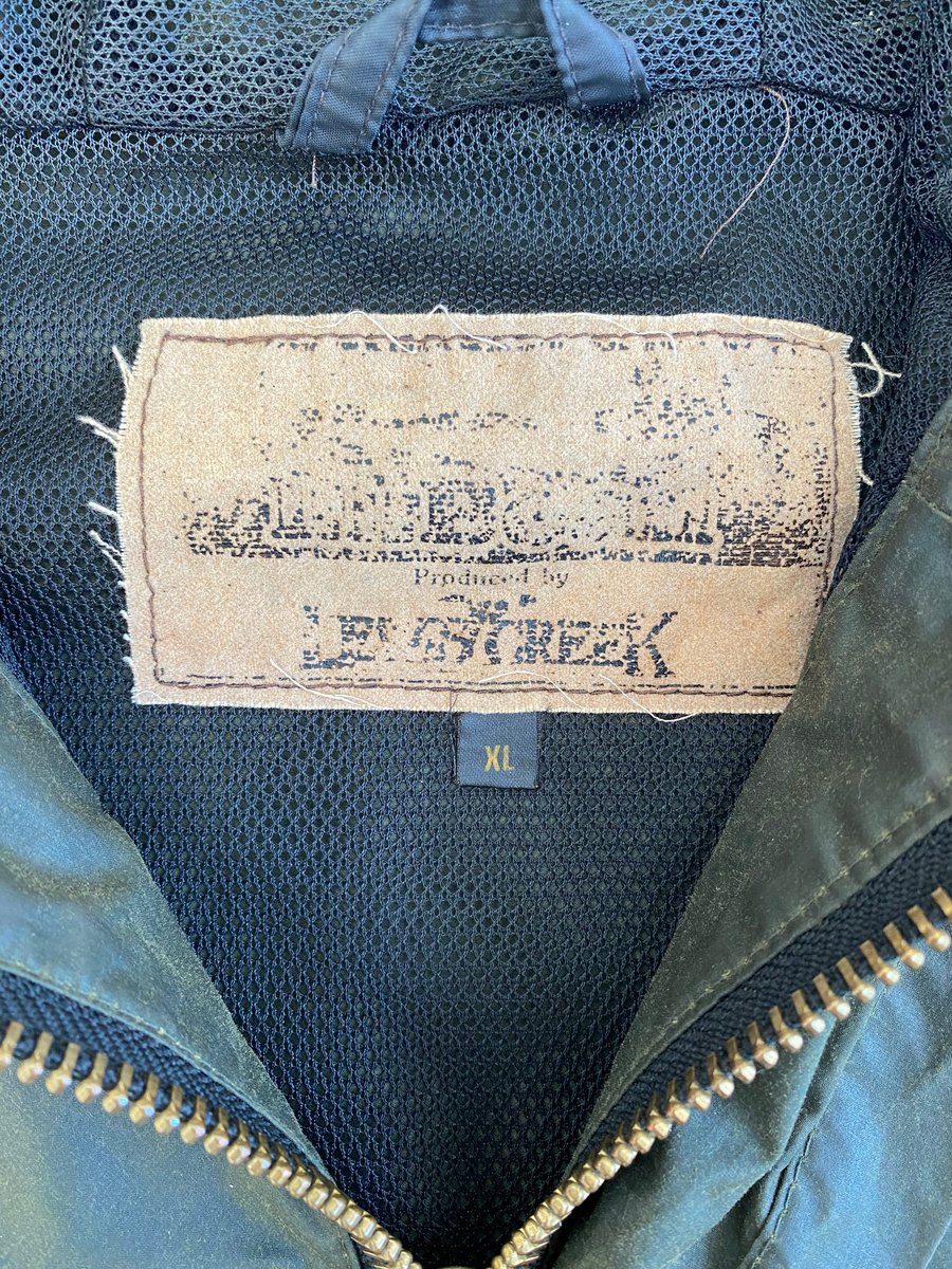 Vintage Lewis Creek Waxed Cotton Fishing Jacket