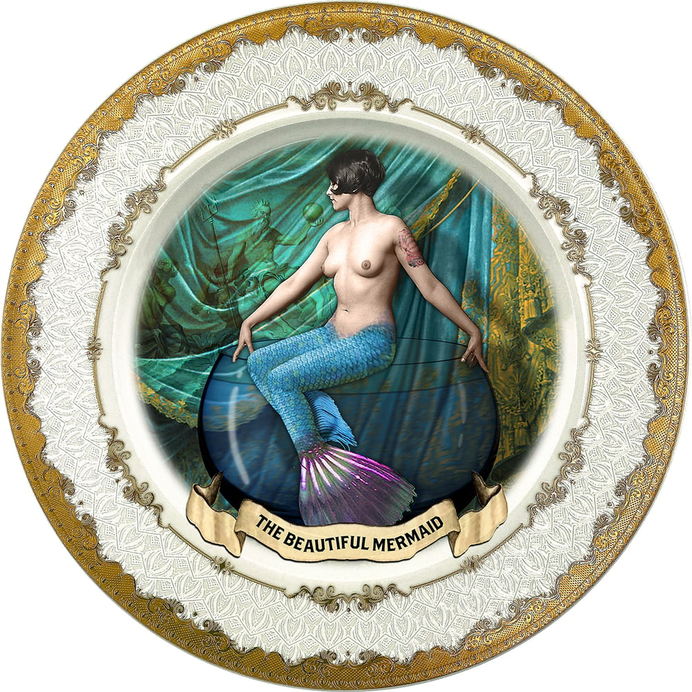 Image of The Beautiful Mermaid - Fine China Plate