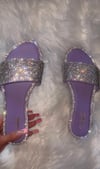 Sparkly sandals- purple 