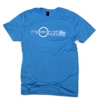 Image 1 of MZCL Logo Unisex Tee - Heathered Sapphire 