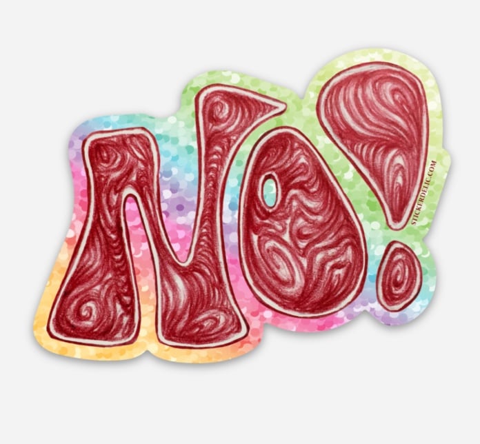 NO! Sticker