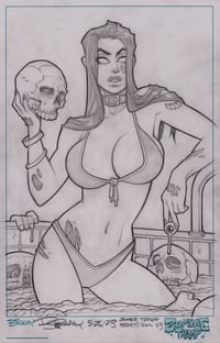Image of Zombie Tramp 58 Heroes Con Original Cover Art 1/1