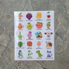 Too Punny! Sticker Sheet