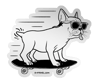 Sk8er Dog - Die Cut Mirror Sticker