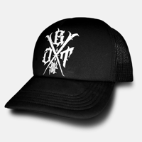 Image 1 of Black Trucker Hat - DBT Logo