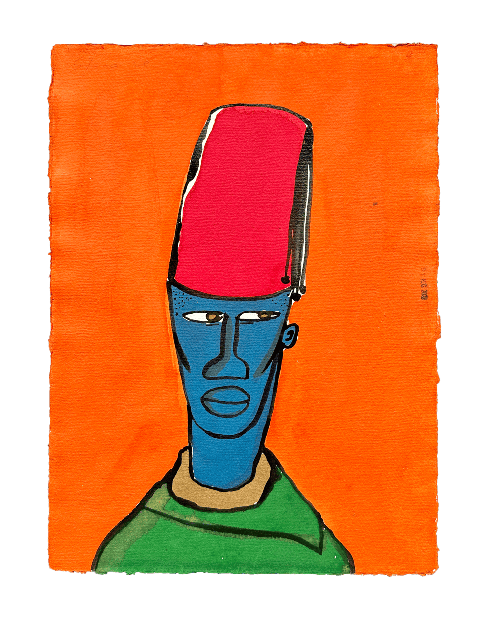 Image of 'Boy in Red Fez' by STEPHEN ANTHONY DAVIDS