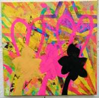 Image 1 of SEAN WORRALL - Amaryllis (And Then There Were Three) - Acrylic on canvas, 40x40cm (May 2023)