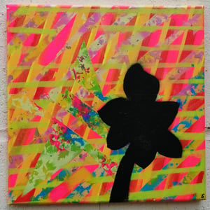 Image of SEAN WORRALL - Amaryllis (But The Clock) - Acrylic on canvas, 30x30cm (May 2023)