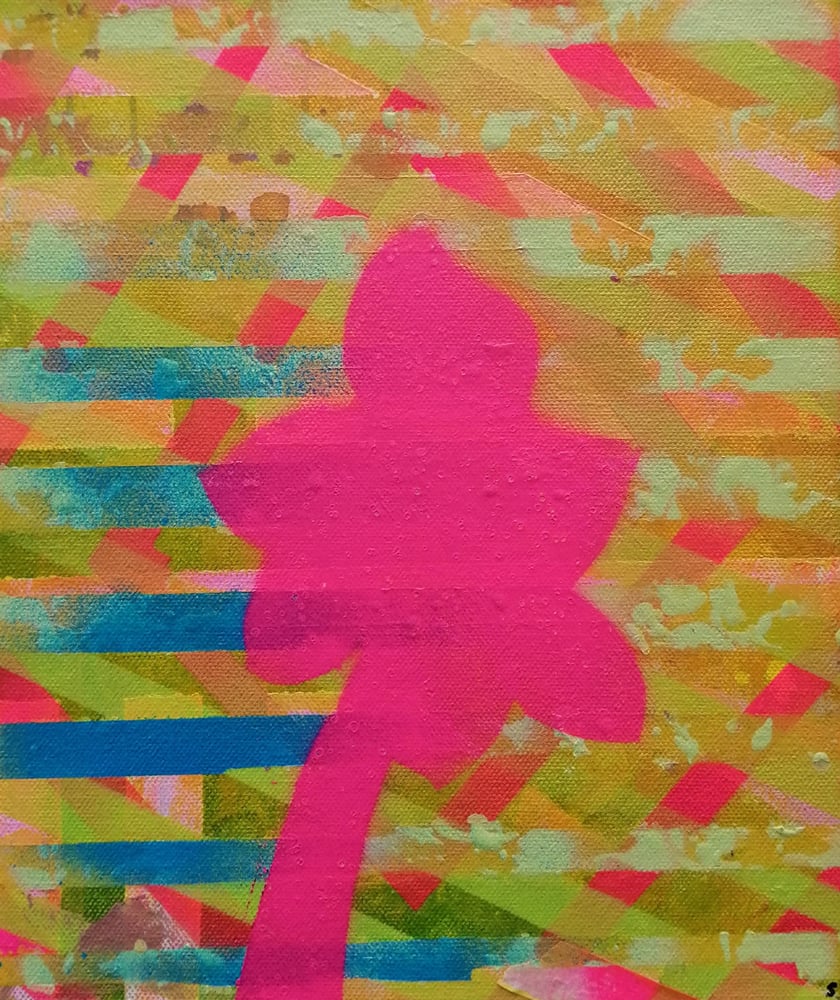 Image of SEAN WORRALL - Amaryllis (You Stand There) - Acrylic, gloss varnish on canvas, 24x30cm (May 2023)