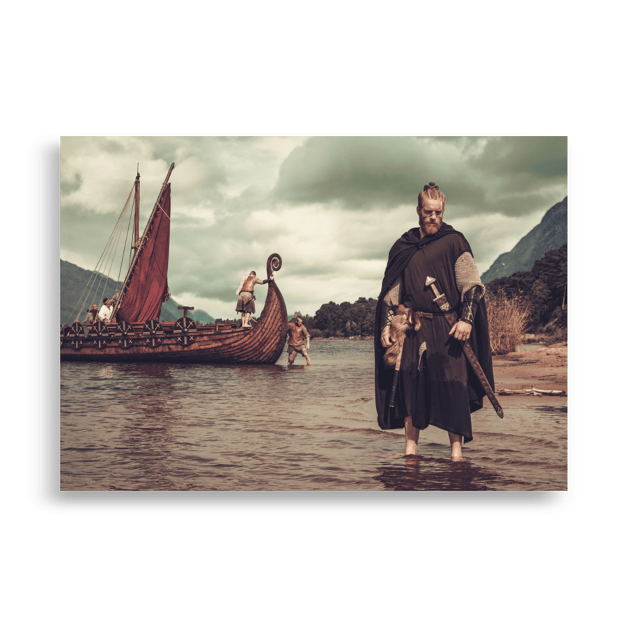 Image of Poster Vikings Exploring New Land - Sweyn Forkbeard