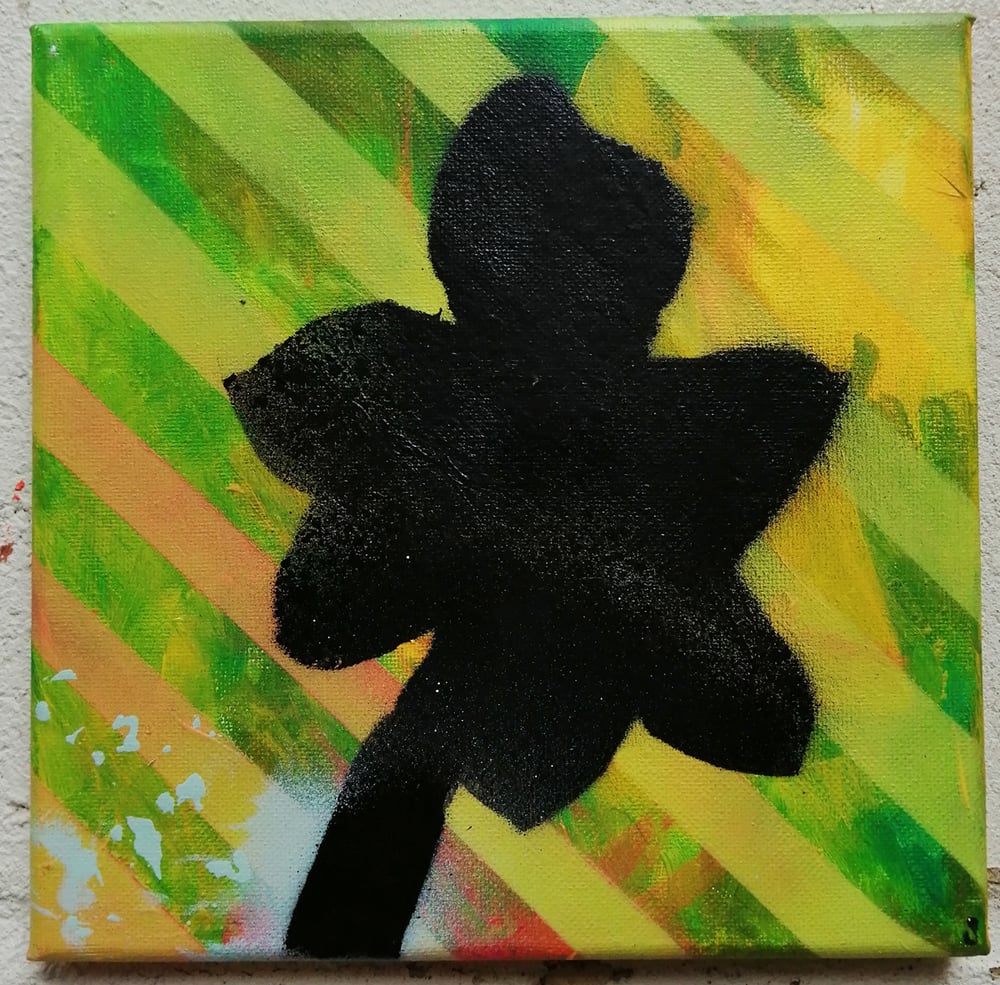 Image of SEAN WORRALL - Amaryllis (Here It Comes Again) - Acrylic on canvas, 20x20cm (May 2023) 